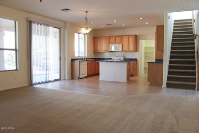 Kitchen open to family room
