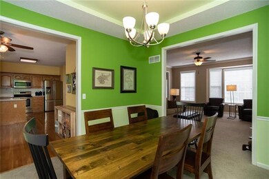dining room looking towards great room and kitchen