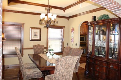 Formal Dining Room with tray ceiling.