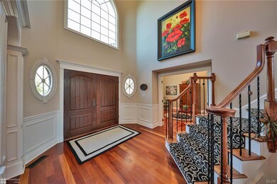 Entry foyer, brazilian cherry hardwood flooring
