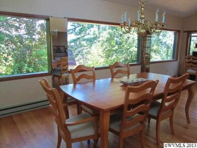 Amazing views in this classy formal dining room. I