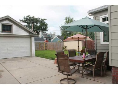 Exterior Back Fenced in yard and oversized two car