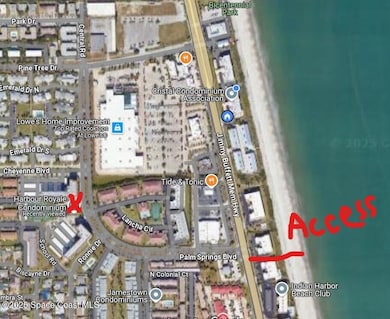 Photo Aerial marking Beach Access