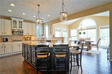 Large kitchen features plenty of storage.