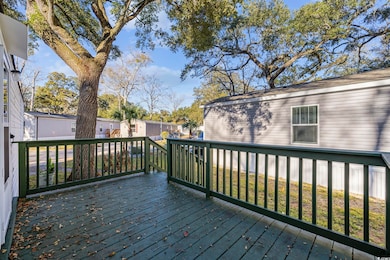View of wooden terrace