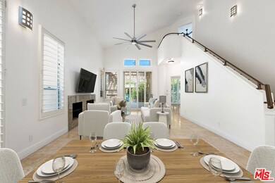 Dramatic 2-Story High Living Room - Virtually Stag