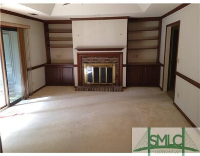 Living Room. Family room with fireplace and built 