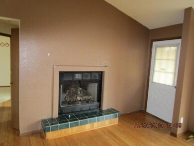 Living room fireplace