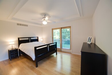 Private walk out deck and tray ceilings