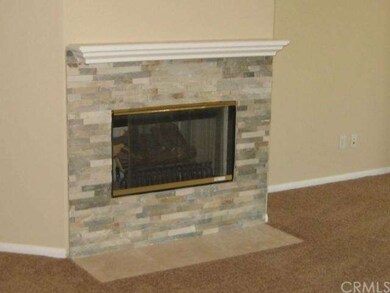 stacked stone fireplace in greatroom