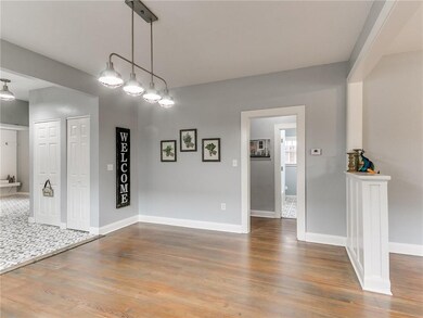 Dining area opens to the Hall