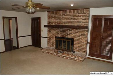 Huge great room with fireplace.