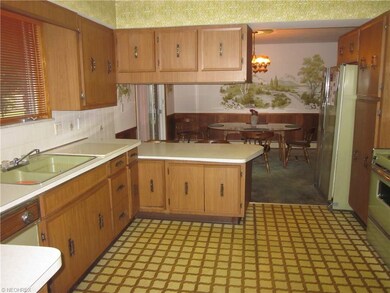 View from family from showing kitchen and dining r