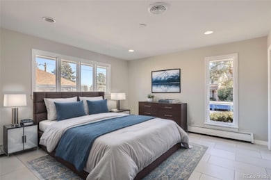 Virtually staged Primary Bedroom