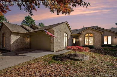 full view of condo drieway and attached garage