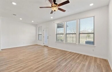 Unfurnished room featuring light wood-type floori