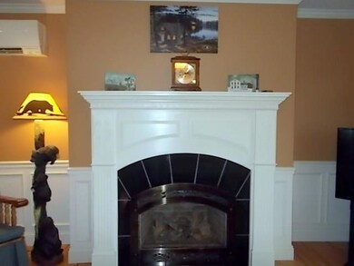 Gas fireplace in the living room for...