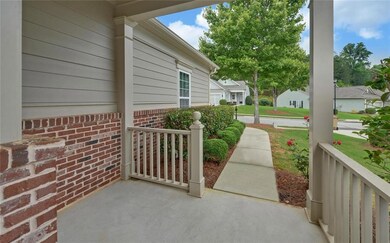 View of covered porch