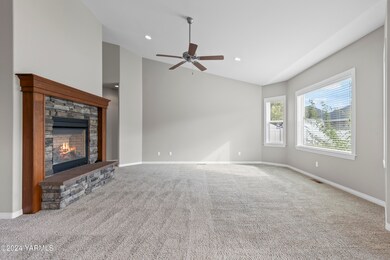 Cozy fireplace