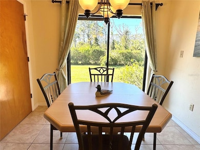 Dining room with slider to back yard