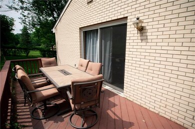 Enjoy the backyard from the comfortable deck