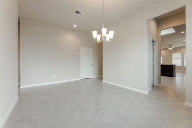 Dedicated Dining Room with terrific tile flooring,