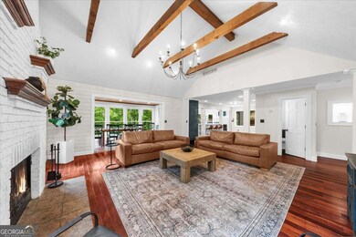 Beautiful vaulted ceilings and an open concept great room, dining room and chef's kitchen