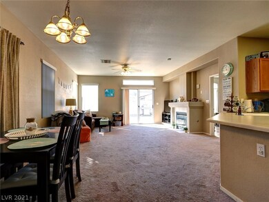 Dining nook, living room, kitchen bar