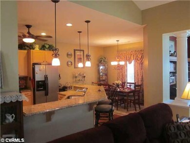 Dining Room - View of Dining Area and Kitchen from