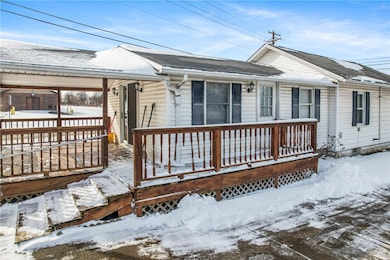 Side view, back covered porch