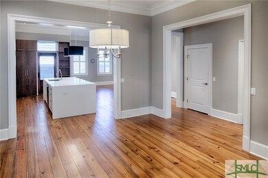 Dining room and kitchen