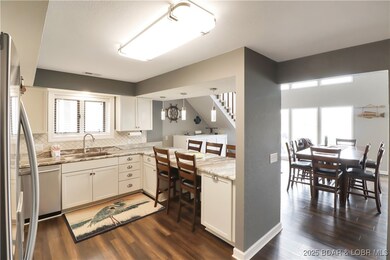 Seating for everyone! View from kitchen to large o