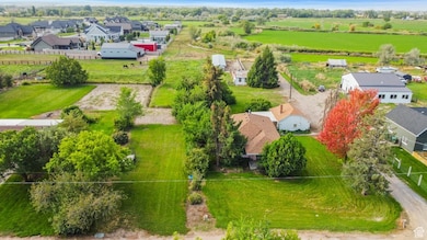 Aerial view of residential area