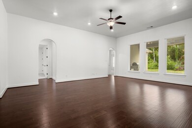 large windows in living space