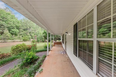 View of covered porch