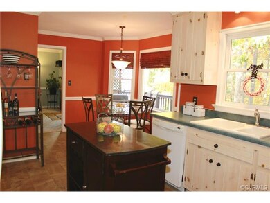 Well illuminated Eat-In Kitchen with the Bay Windo