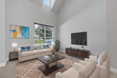 Virtually staged formal living area!