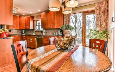 Nice sized kitchen with an eat in dining area.