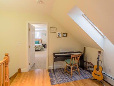 Oak floors connecting bedrooms