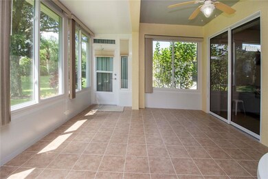 Extended Glass Lanai showing Exit door and New Bli