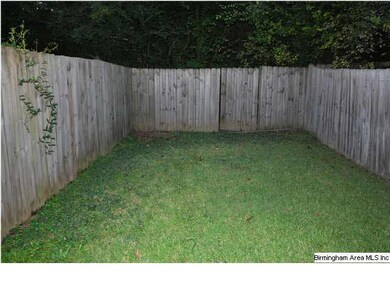 Private fenced back yard