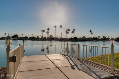 Beautiful Backyard View of Dawn Lake
