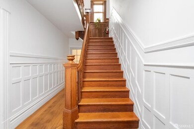 The classic entry foyer to this elegant home with 