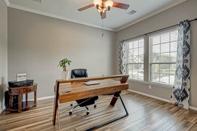 Front office with french doors