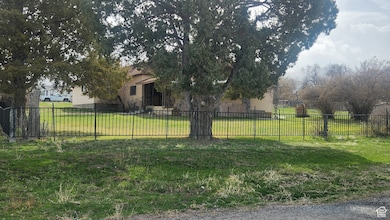 View of yard with a fenced front yard
