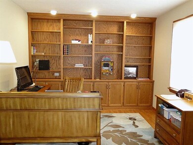 Nicely appointed office with excellent storage.