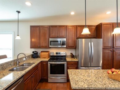 Granite counter tops and stainless steel appliance