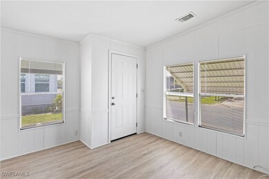 Inside the entryway, abundant windows fill the spa