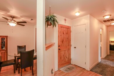 Beautiful natural wood front door