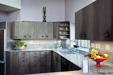Custom cabinetry, non slip flooring, stone counter
